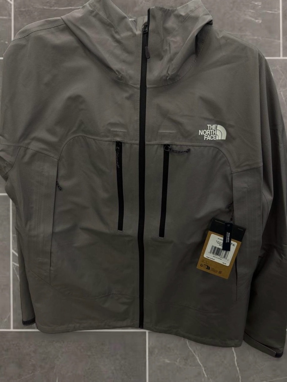 The North Face Men's Hooded Rain Jacket - Olive
